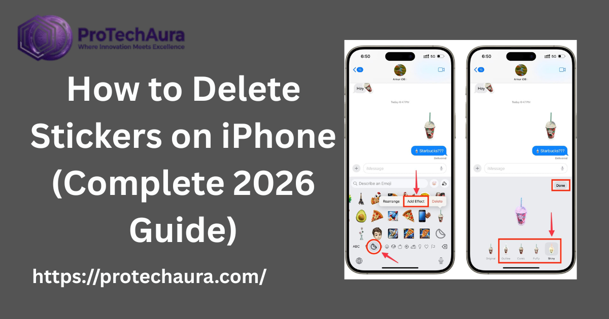 how to delete stickers on iphone