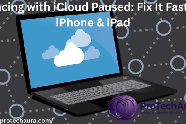 syncing with icloud paused